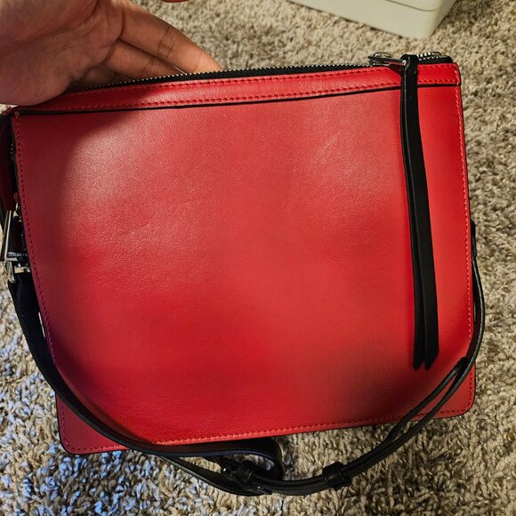 Zadig & Voltaire Red Calf Leather Crossbody Bag - Picture 8 of 11
